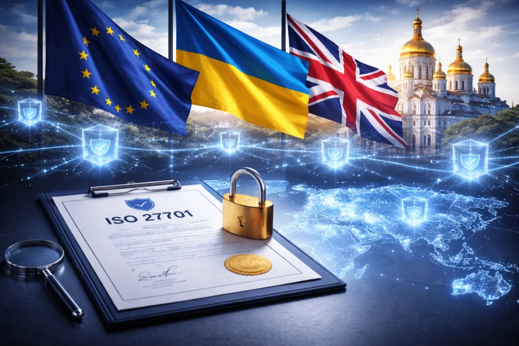 ISO 27001: що дає компанії в Україні, якщо клієнти з ЄС/UK